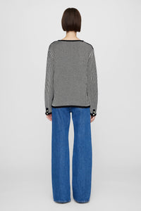 7qty RELIQUAT 120€ / DAVE CARDIGAN - BLACK AND WHITE