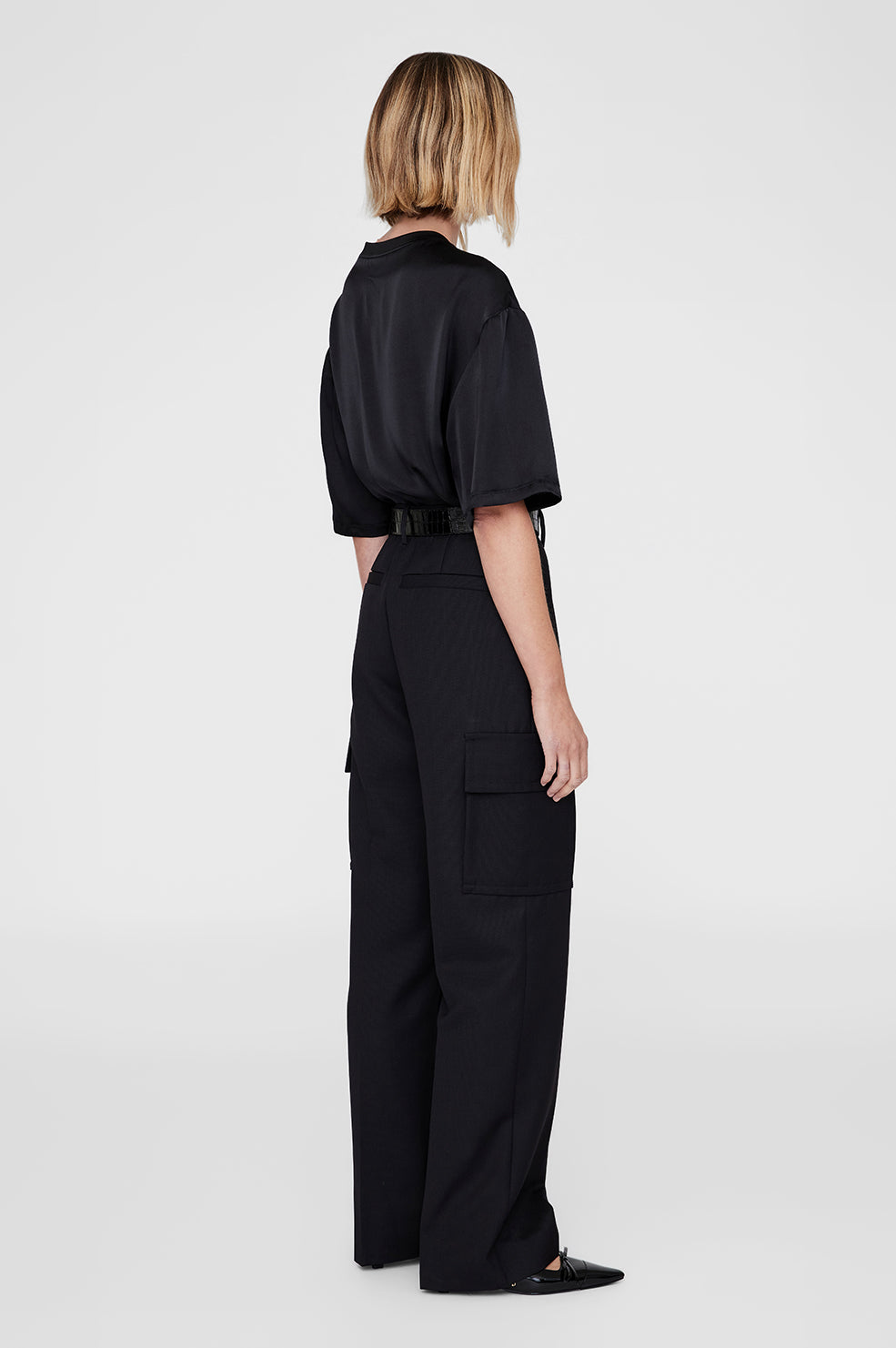 155qty NEW / DAYTON CARGO PANT - BLACK