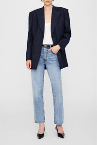 DECLAN BLAZER - NAVY PINSTRIPE