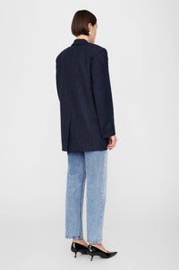 DECLAN BLAZER - NAVY PINSTRIPE