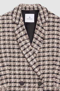 Blazer Diana en tweed - Black & Beige