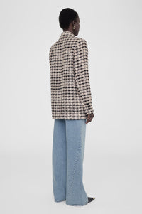 Blazer Diana en tweed - Black & Beige