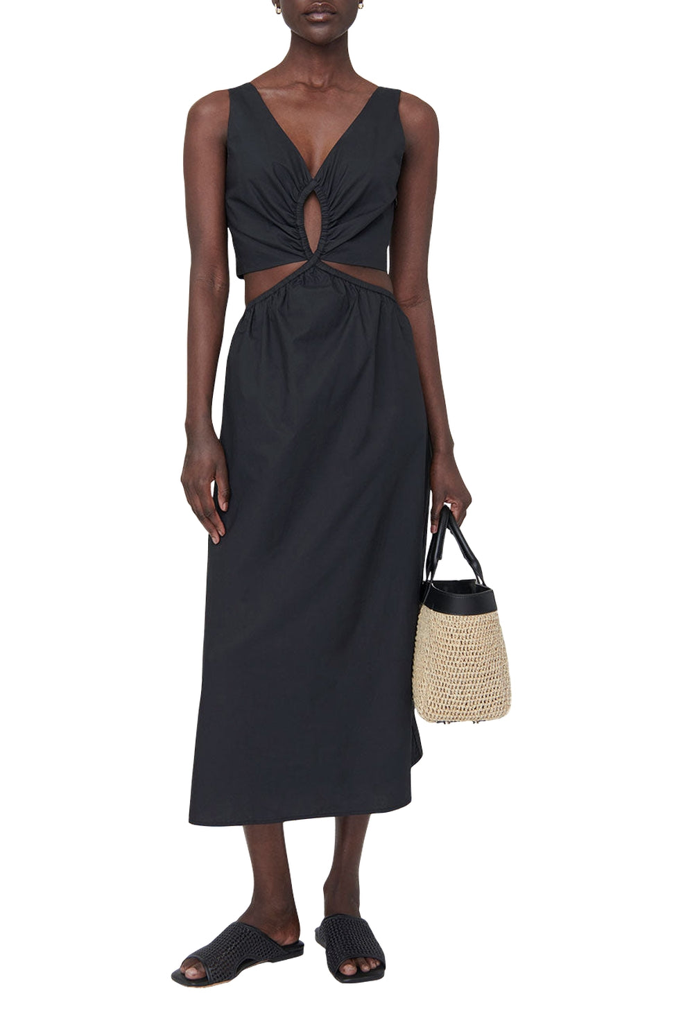 Robe midi Dione - Black