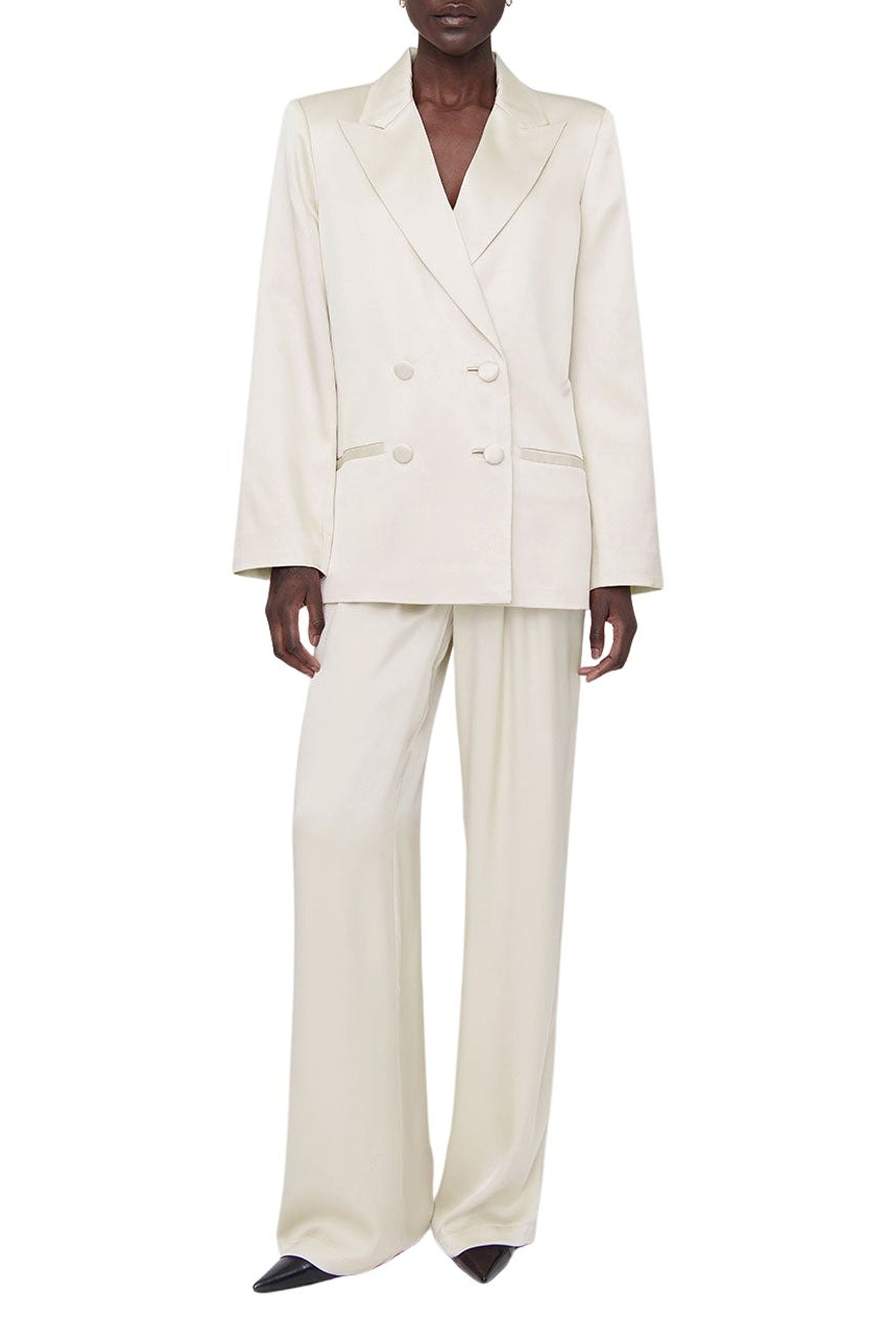 14qty NEW / DONNE BLAZER - OYSTER