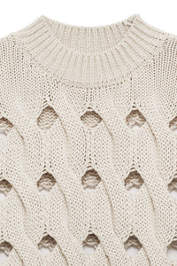 Pull sans manches Dray ajouré - Cream