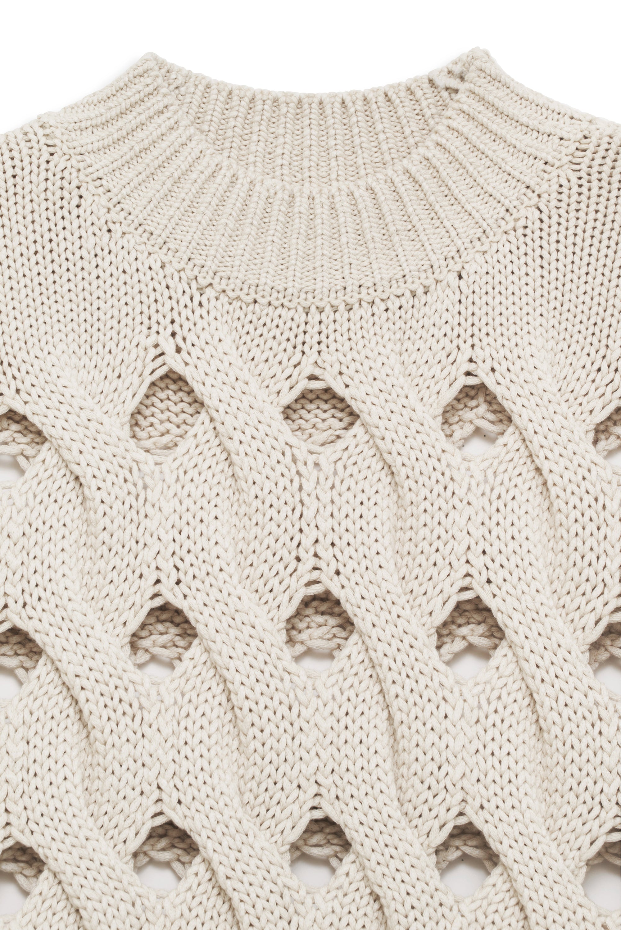 Pull sans manches Dray ajouré - Cream