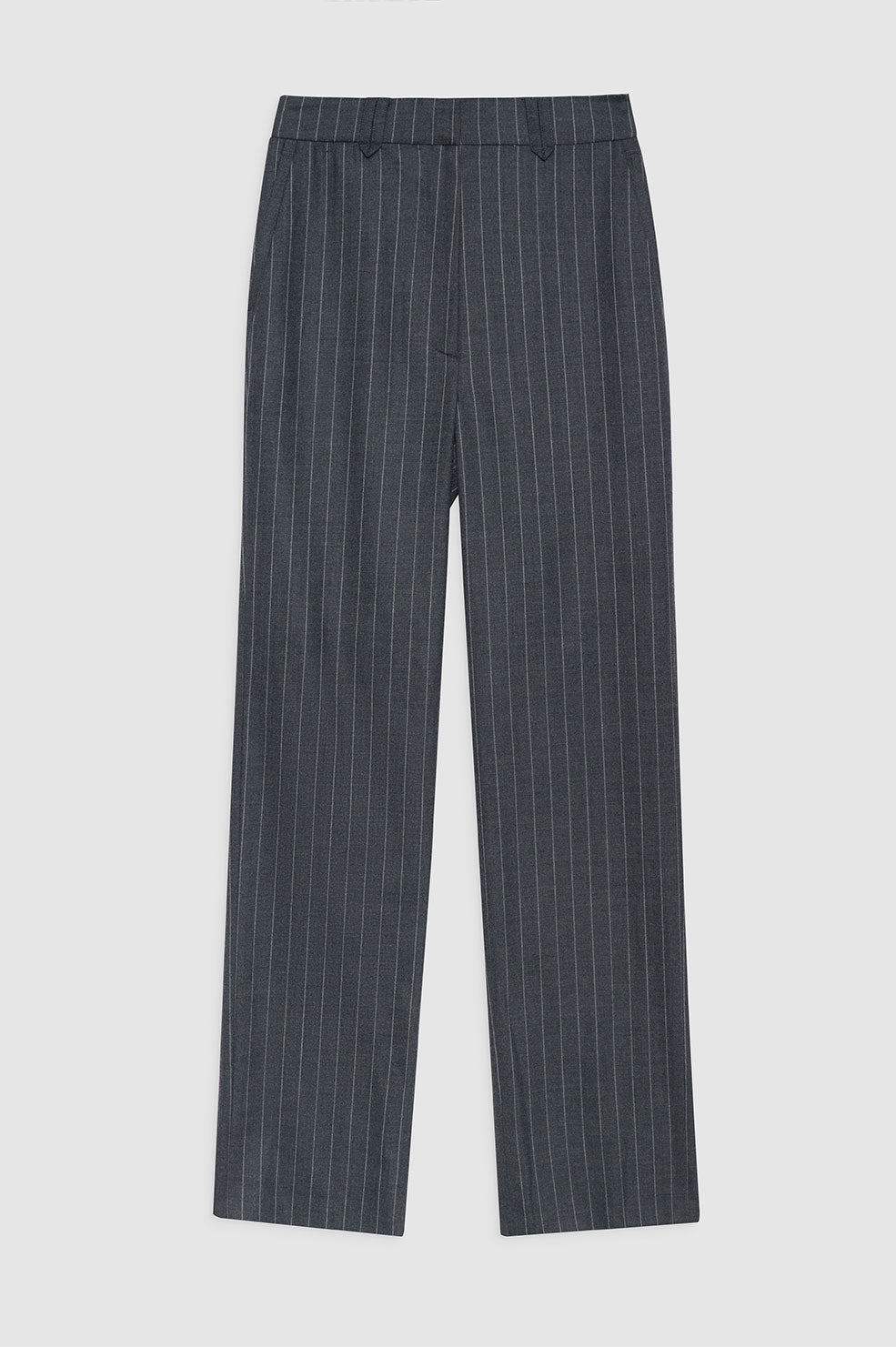 Drew wool blend mid-rise trousers - Grey