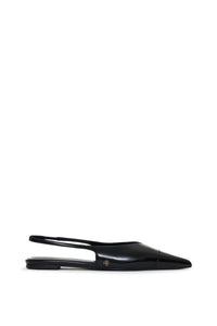 1qty RELIQUAT 120€ / ELENA SLINGBACK FLATS - HIGH-SHINE BLACK