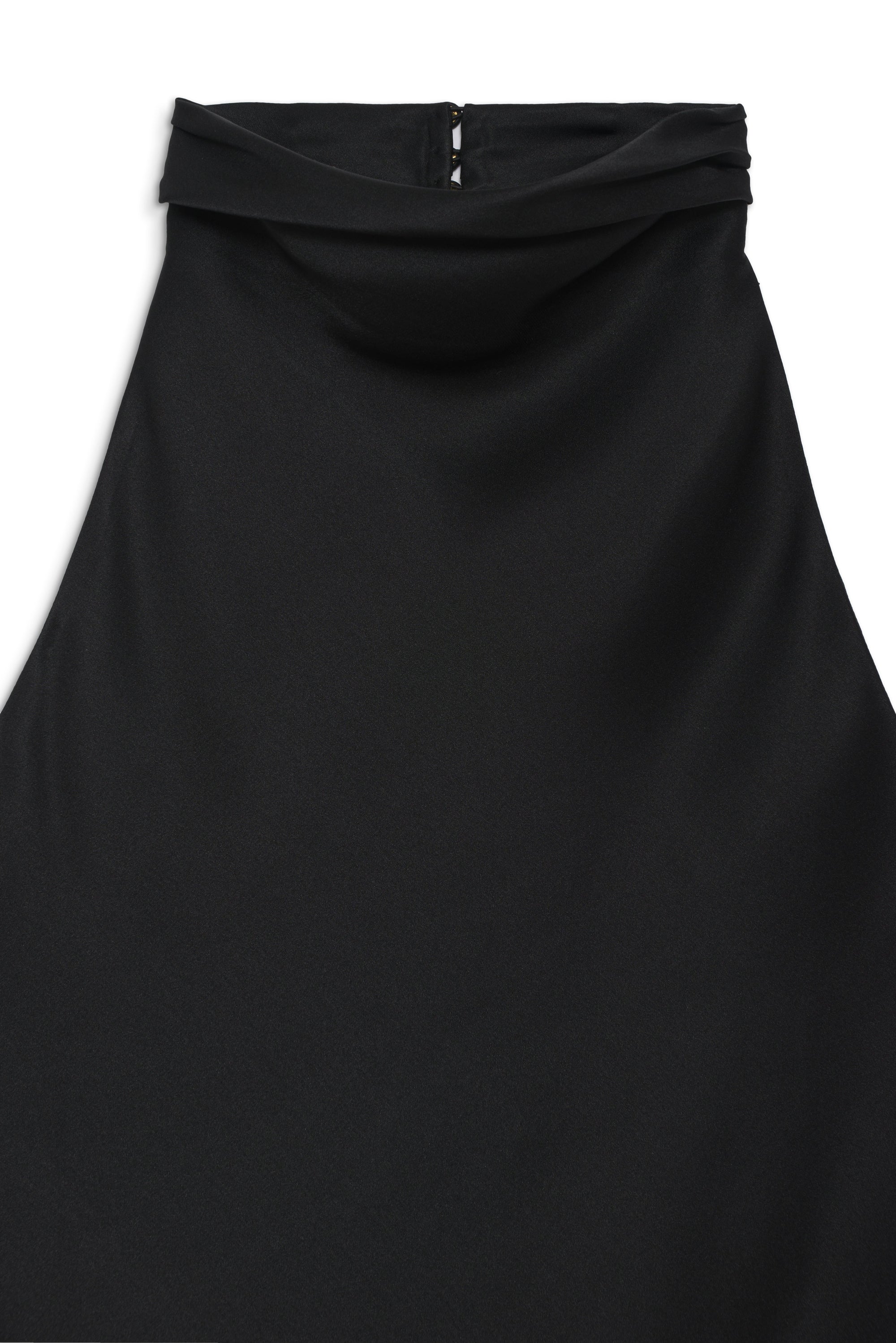 Top dos nu Éliana en soie - Black