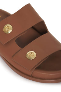 Sandales Ella en cuir - Brown