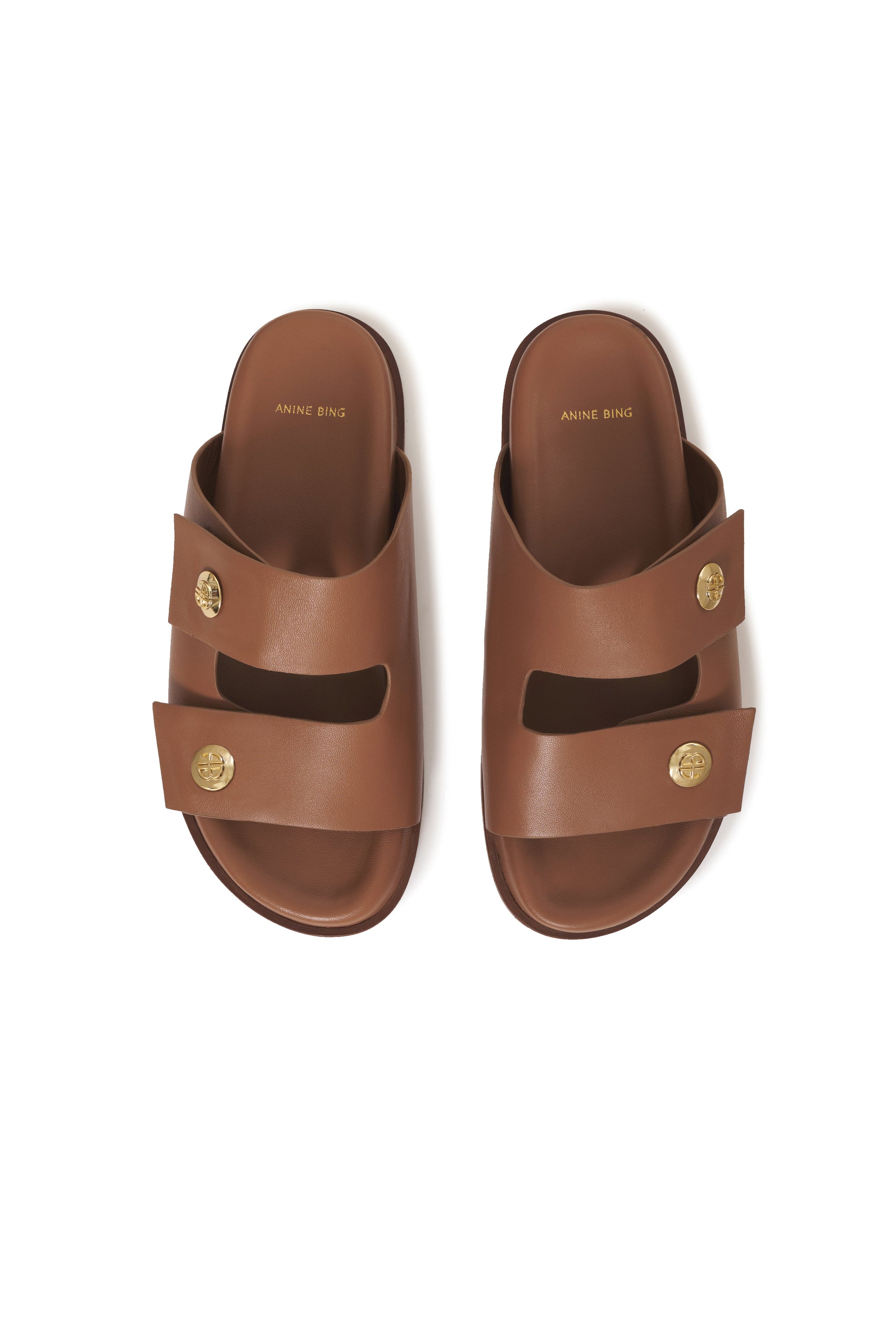 Sandales Ella en cuir - Brown
