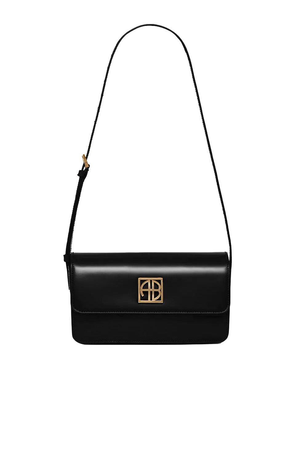 Sac à bandoulière Elly en cuir - Black