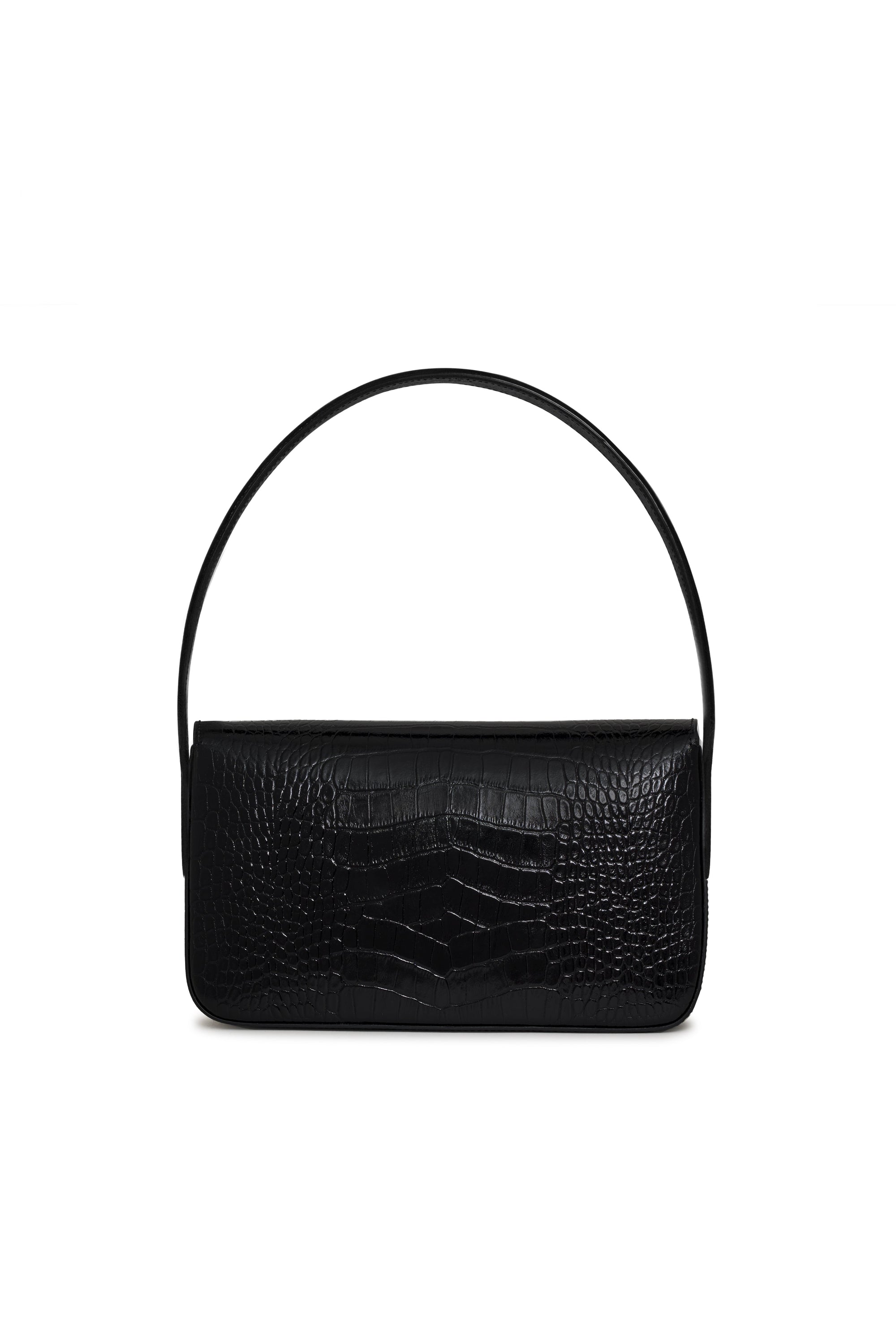 5qty RELIQUAT 195€ / ELLY SHOULDER BAG - BLACK EMBOSSED