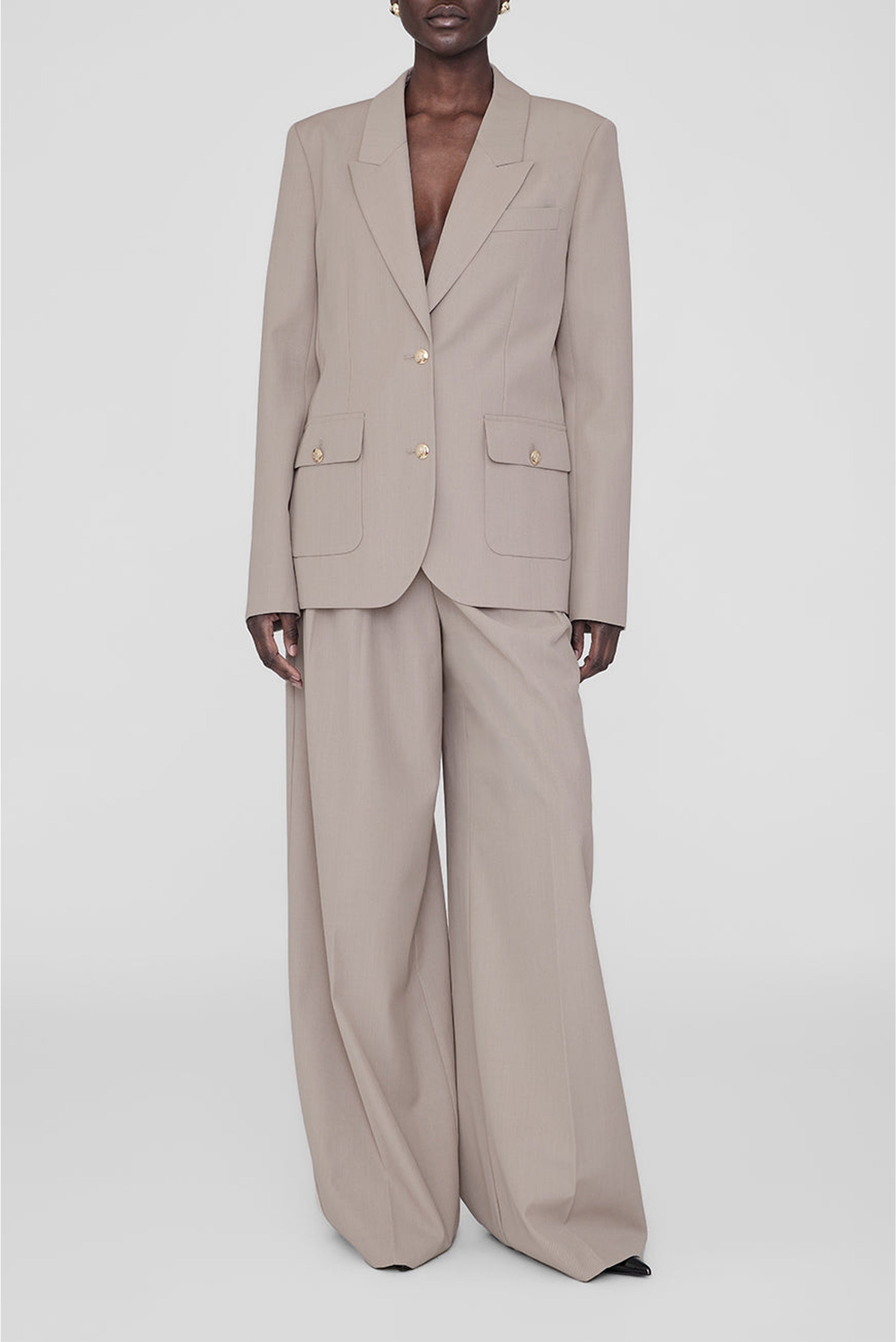 7qty NEW / EMY BLAZER - TAUPE