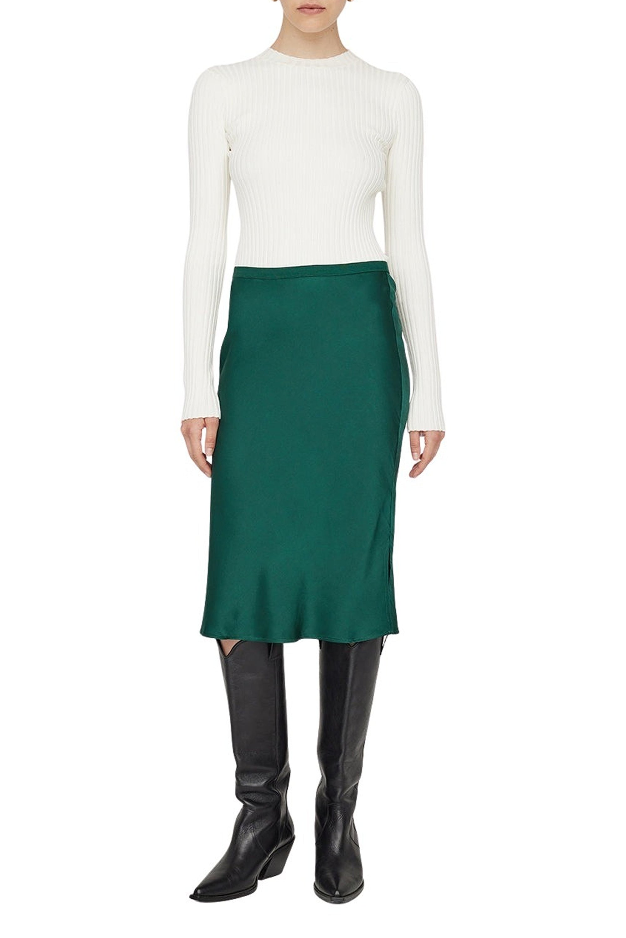 1qty NEW / ERIN SKIRT - EMERALD GREEN