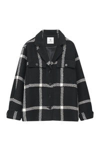 1qty NEW / FLYNN JACKET - BLACK CHECK
