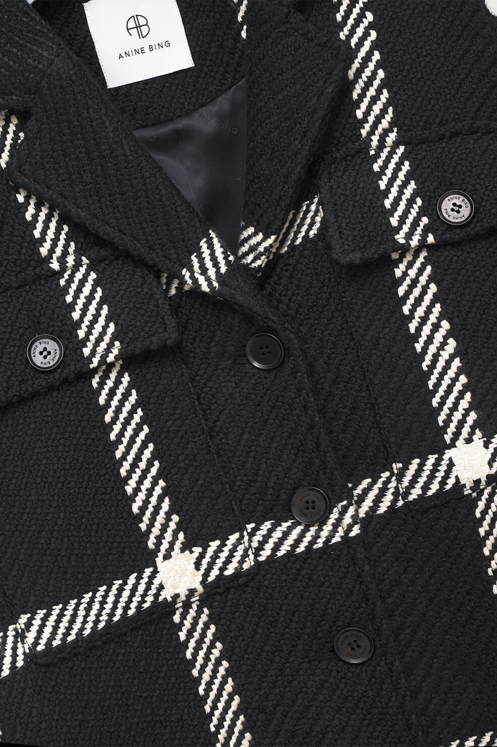 1qty NEW / FLYNN JACKET - BLACK CHECK