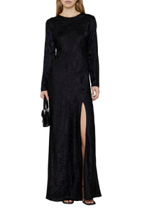 FREJA DRESS - BLACK BUTTERFLY JACQUARD