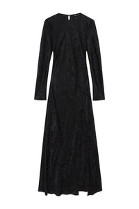 FREJA DRESS - BLACK BUTTERFLY JACQUARD