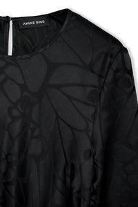 1qty RELIQUAT 195€ / FREJA DRESS - BLACK BUTTERFLY JACQUARD