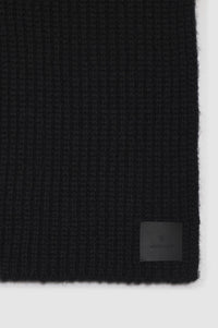 Foulard Hannah en laine mélangée - Black
