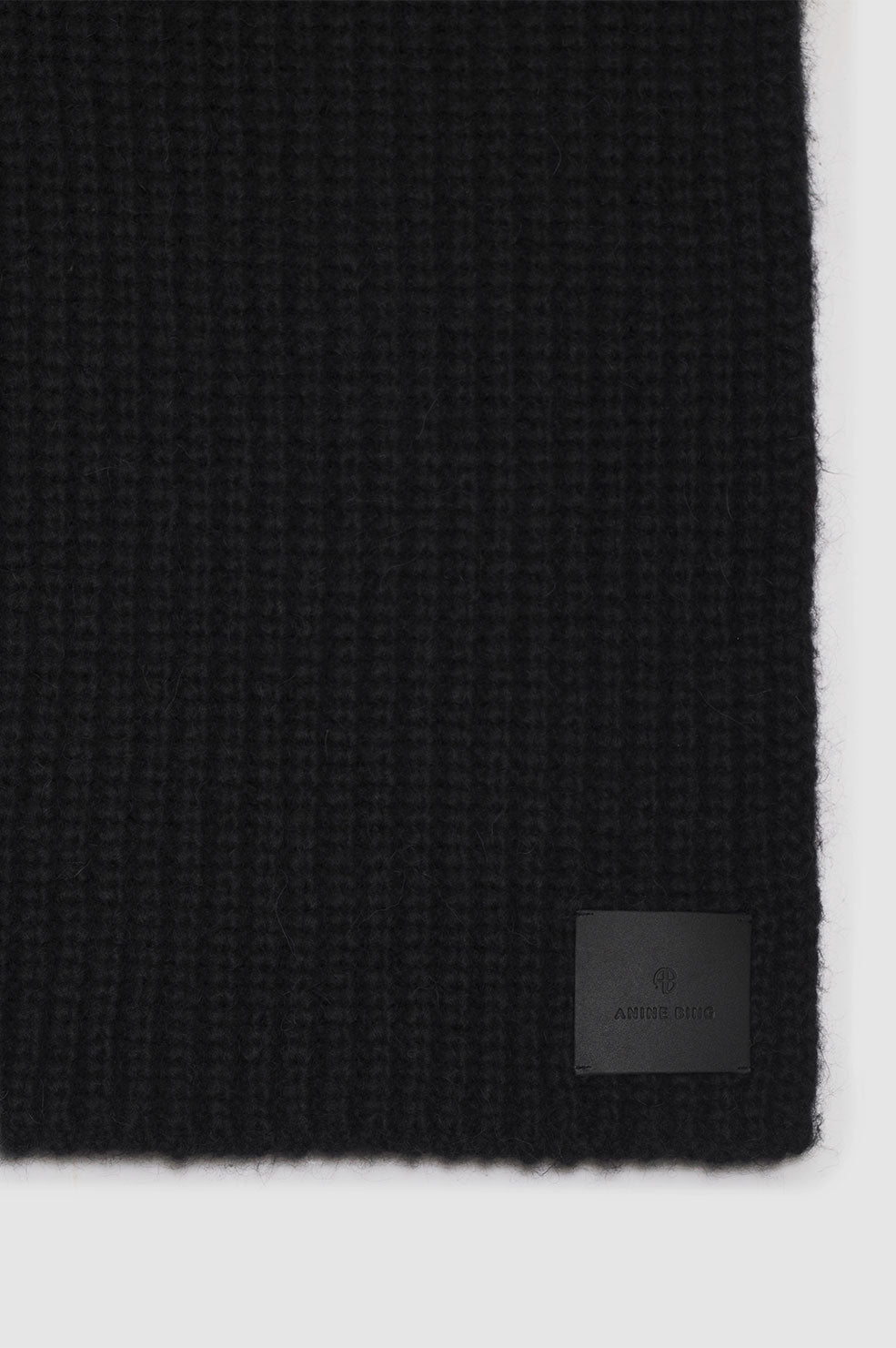 Foulard Hannah en laine mélangée - Black