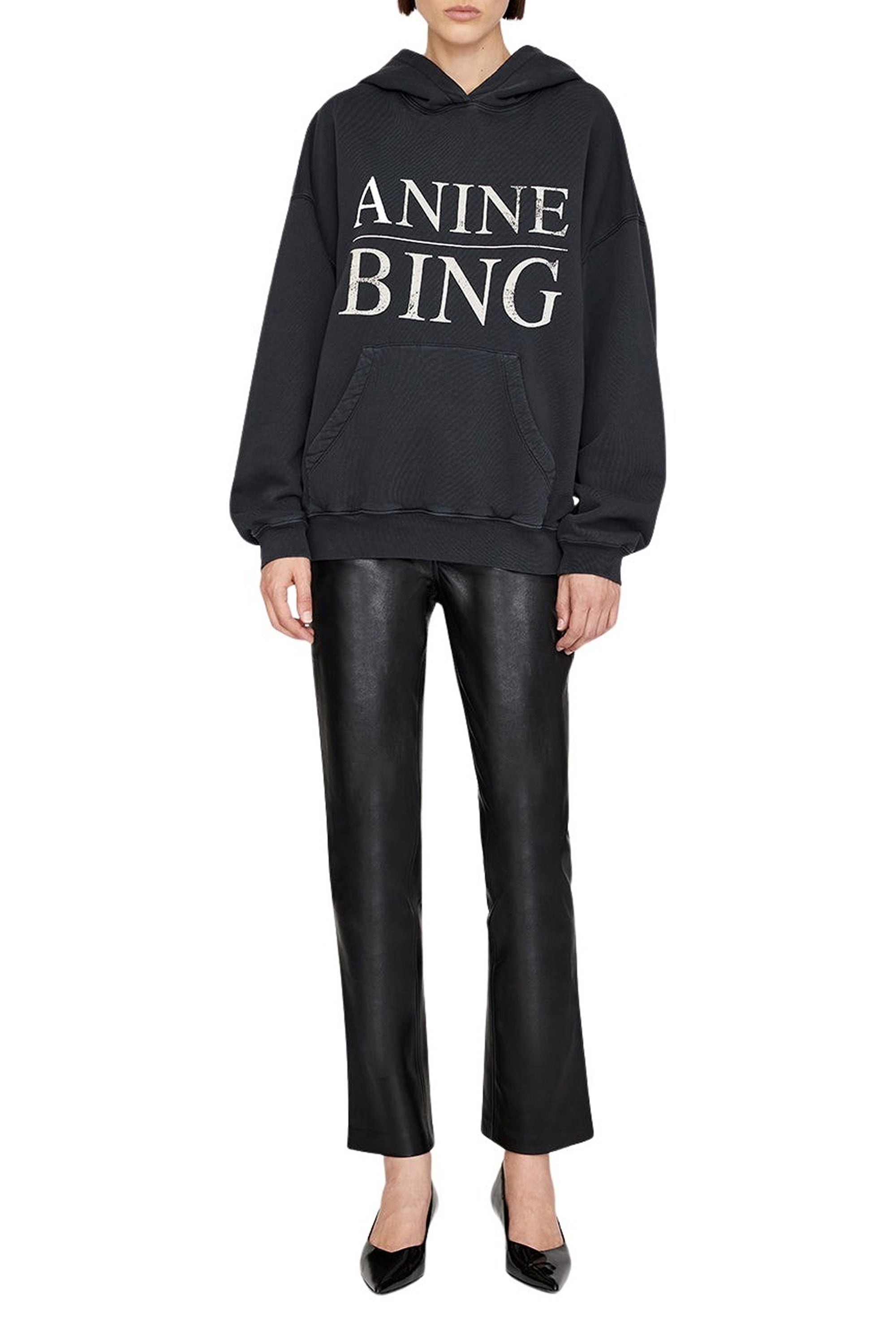 25qty NEW / HARVEY SWEATSHIRT SERIF - VINTAGE BLACK