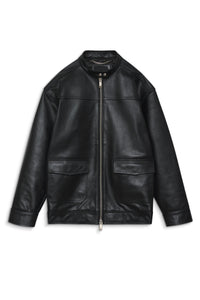 HENRY JACKET - BLACK LEATHER