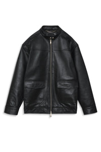 1qty RELIQUAT 390€ / HENRY JACKET - BLACK LEATHER