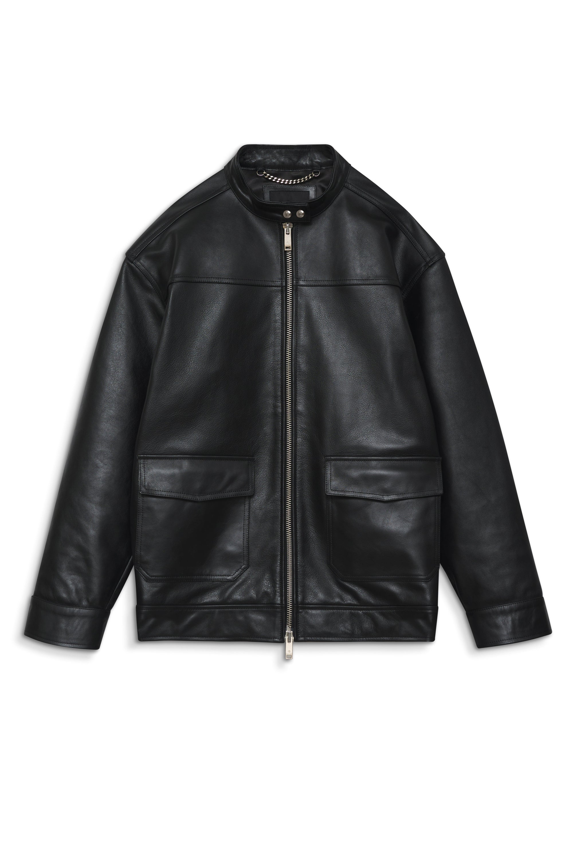 1qty RELIQUAT 390€ / HENRY JACKET - BLACK LEATHER