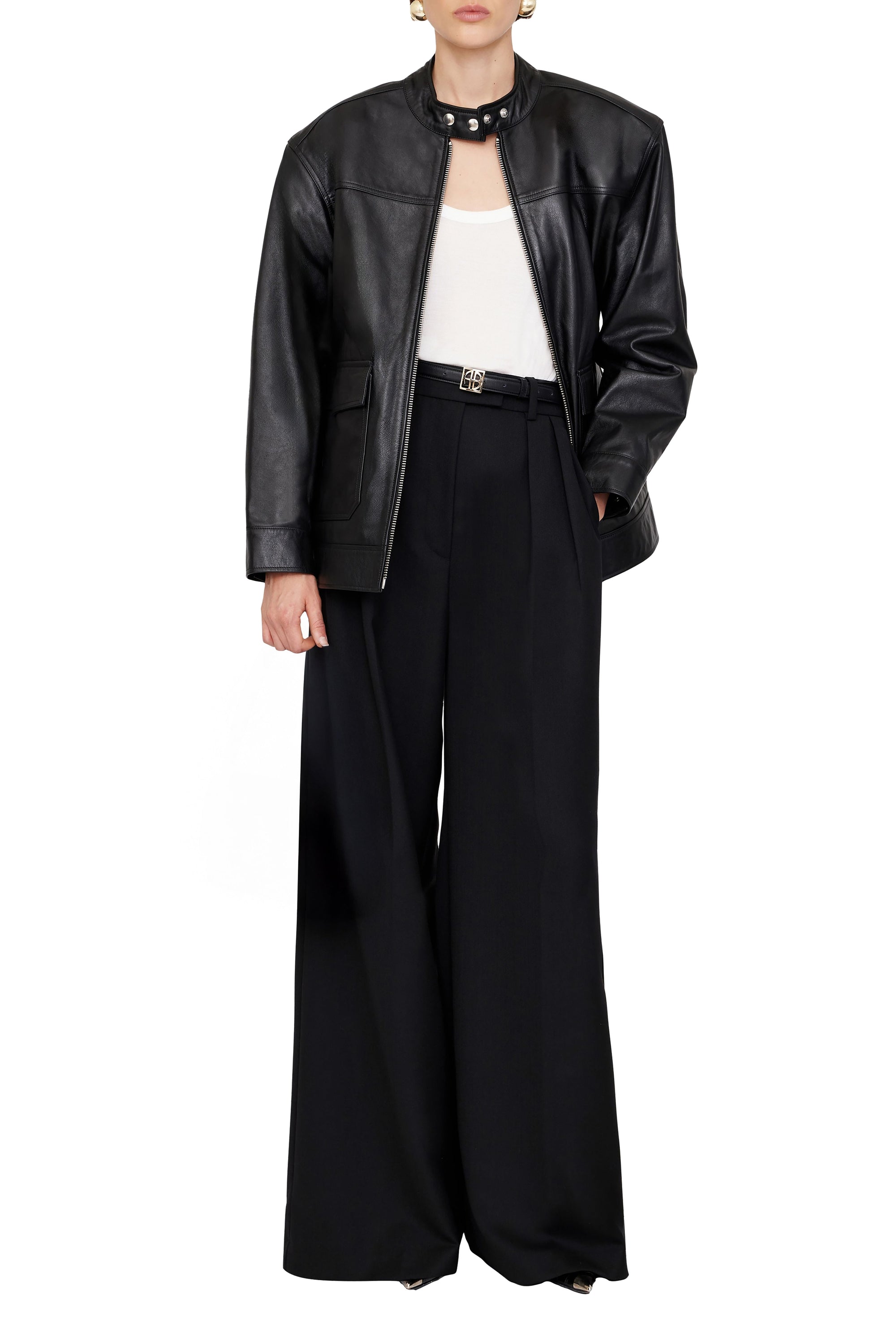 HENRY JACKET - BLACK LEATHER
