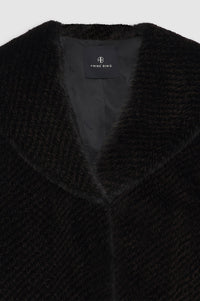 HILARY JACKET - BLACK AND BROWN
