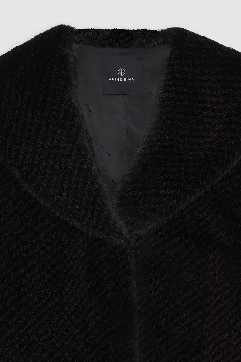 HILARY JACKET - BLACK AND BROWN
