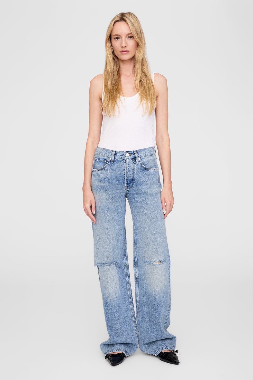 HUGH JEAN - SUMMER INDIGO DESTRUCTED