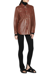 2qty NEW / HUTTON SHIRT - BROWN