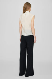 Top Ianna en soie mélangée - Off White