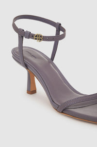 Sandales à talons Invisible en cuir - Purple