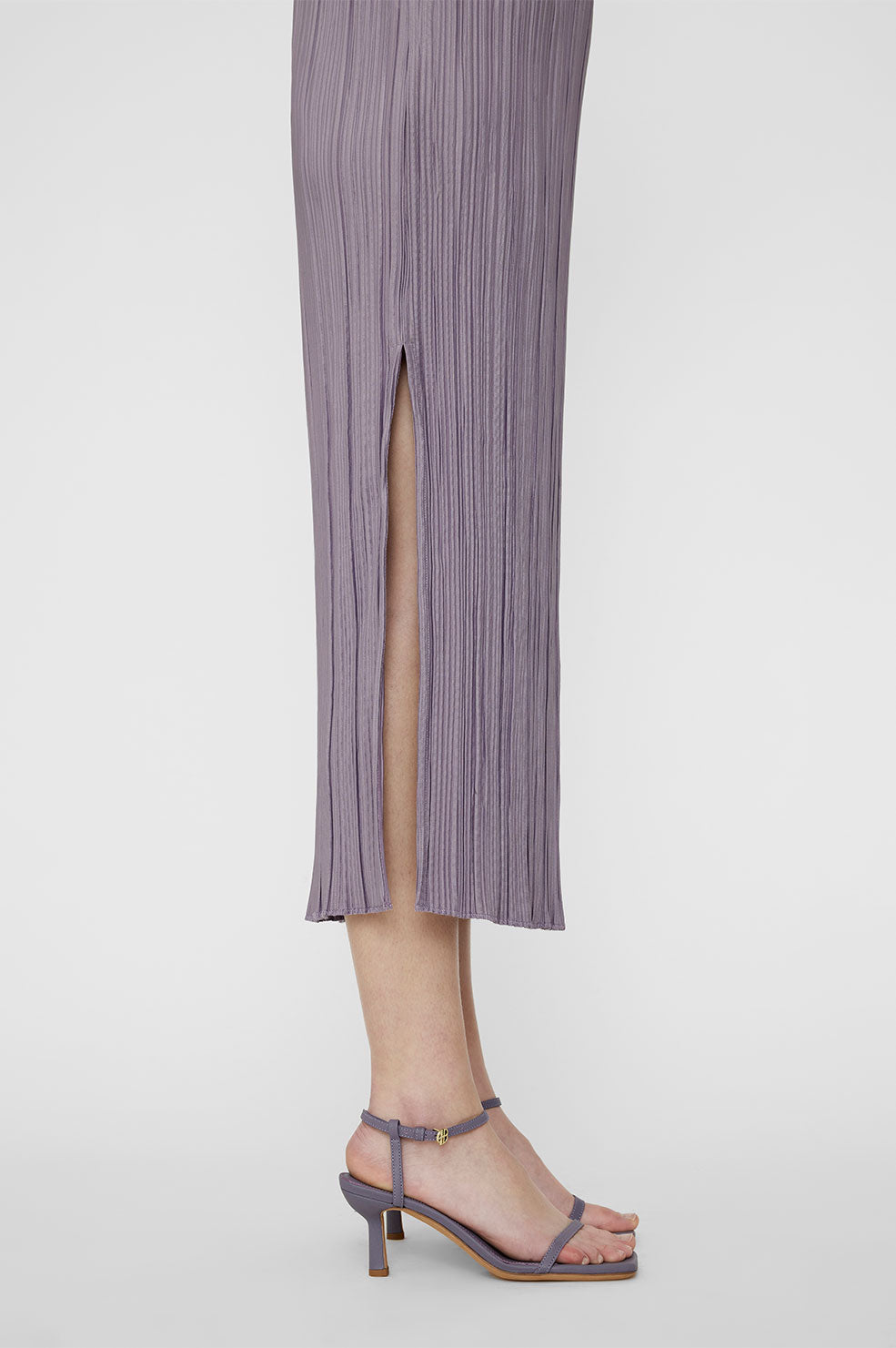 Sandales à talons Invisible en cuir - Purple