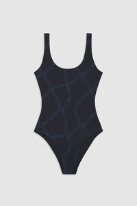 JACE ONE PIECE - NAVY LINK PRINT