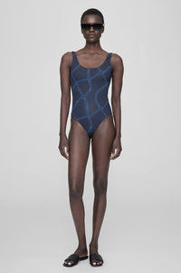 JACE ONE PIECE - NAVY LINK PRINT