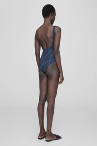 JACE ONE PIECE - NAVY LINK PRINT