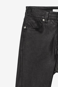 Jagger high waist leather trousers - Black