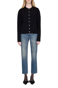 3qty NEW / JAMESON CARDIGAN - BLACK CASHMERE BLEND