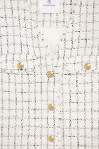 JANET DRESS - WHITE PLAID