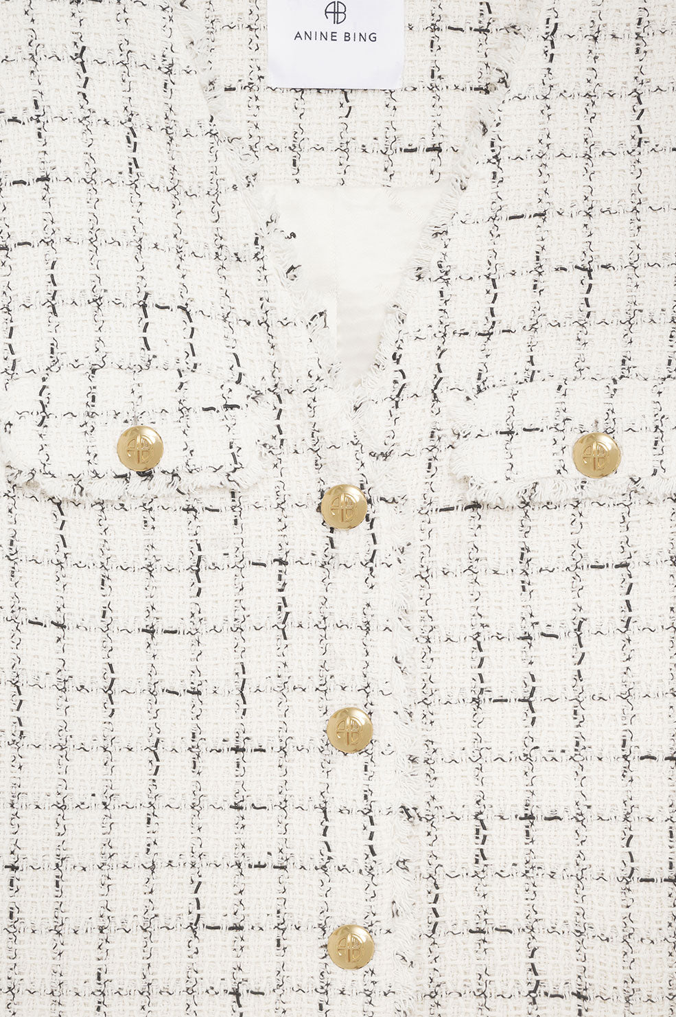 JANET DRESS - WHITE PLAID