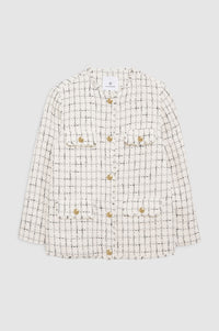 JANET JACKET - WHITE PLAID