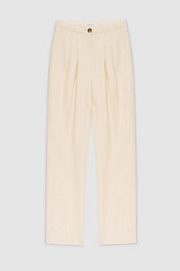 JAY TROUSER - LIGHT YELLOW LINEN