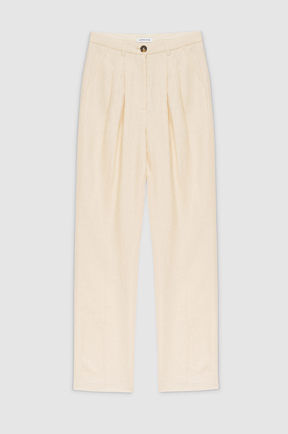 JAY TROUSER - LIGHT YELLOW LINEN