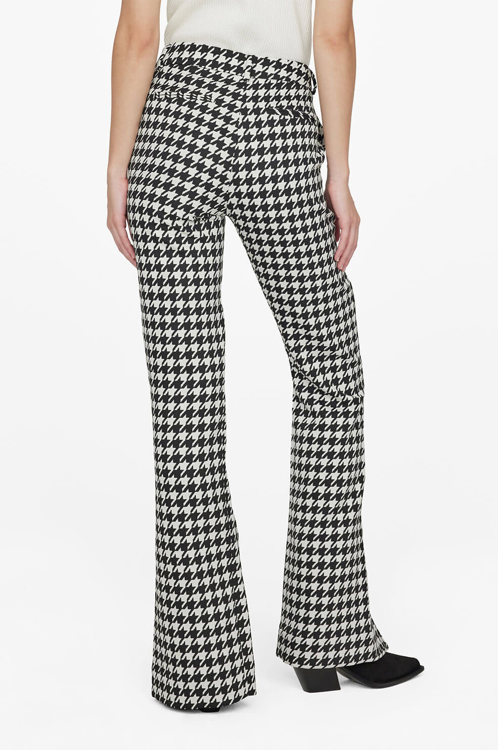Jocelyn high-waisted trousers - Black & White