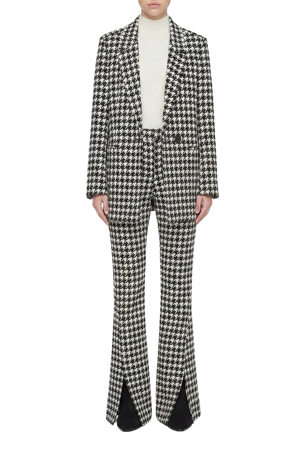 Jocelyn high-waisted trousers - Black & White